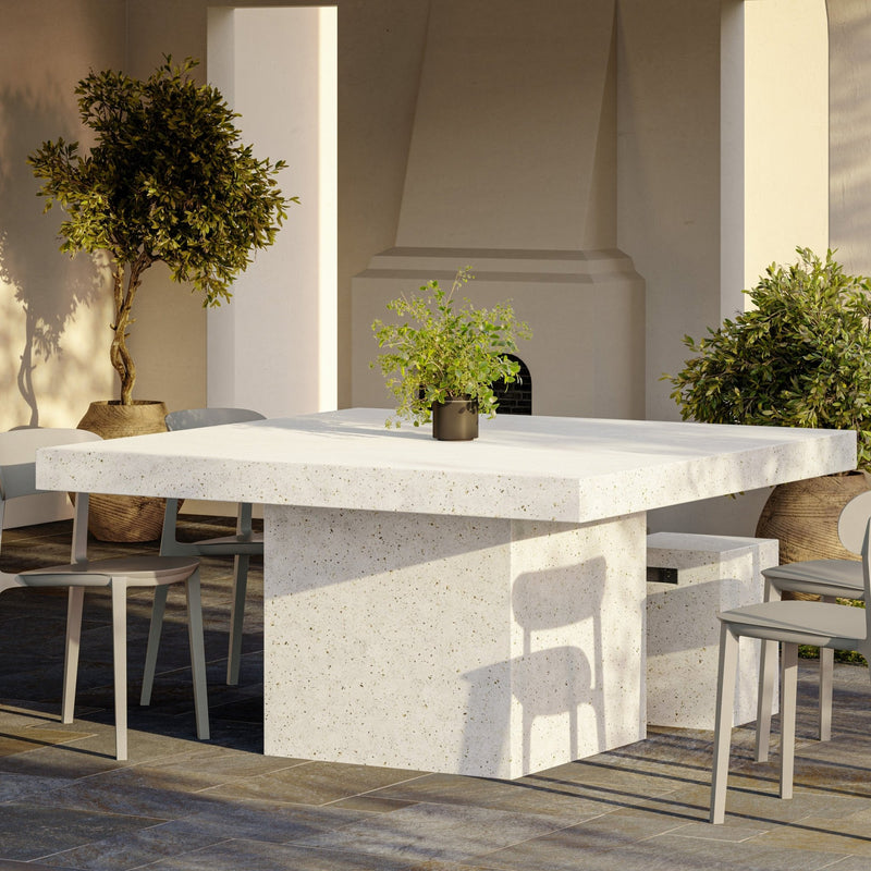 Spencer Eco - Friendly Outdoor Stacking Chair - Set of 4 - Urbia Chairs - Beige - HORNE