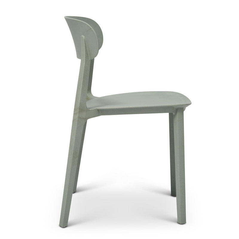 Spencer Eco - Friendly Outdoor Stacking Chair - Set of 4 - Urbia Chairs - Beige - HORNE