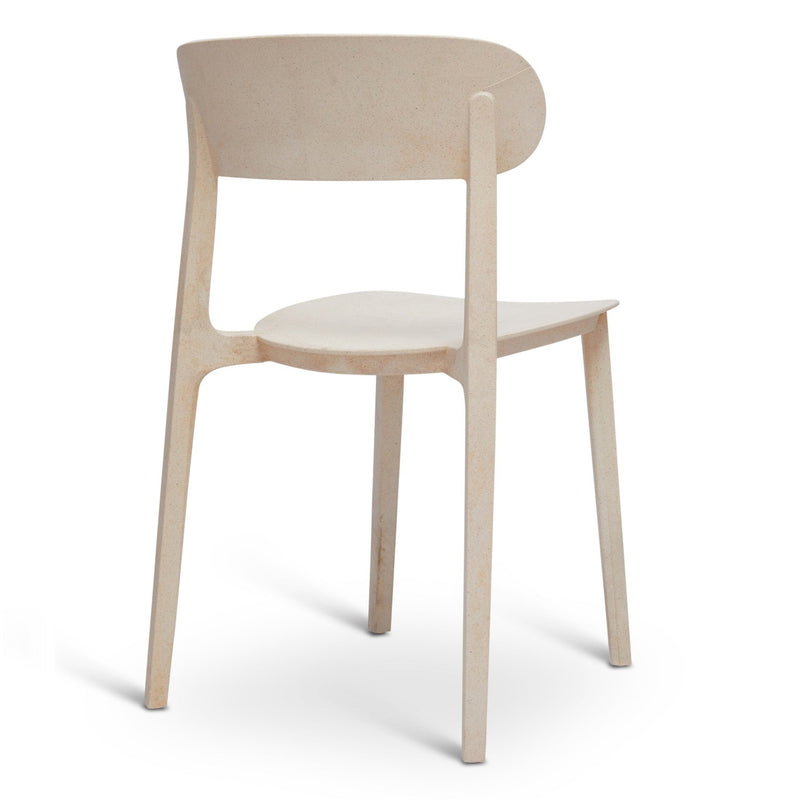 Spencer Eco - Friendly Outdoor Stacking Chair - Set of 4 - Urbia Chairs - Beige - HORNE