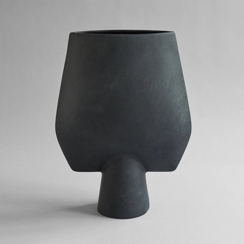 Sphere Vase Square - 101 Copenhagen Vases - Big - Dark Grey - HORNE