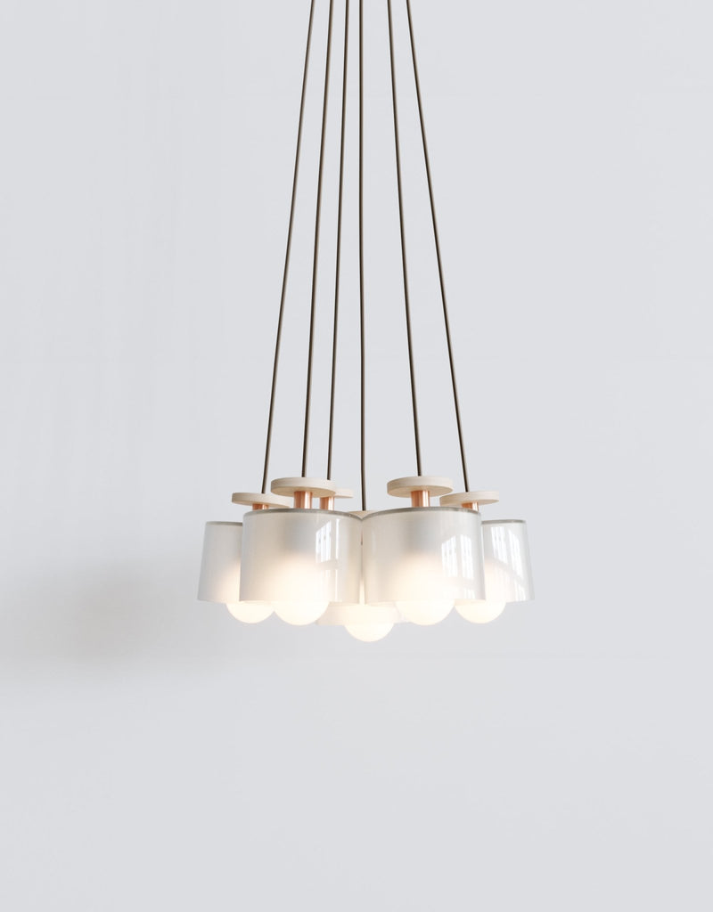 Spun Cluster − 7 pc - Ladies & Gentlemen Lighting - Brushed Brass - HORNE
