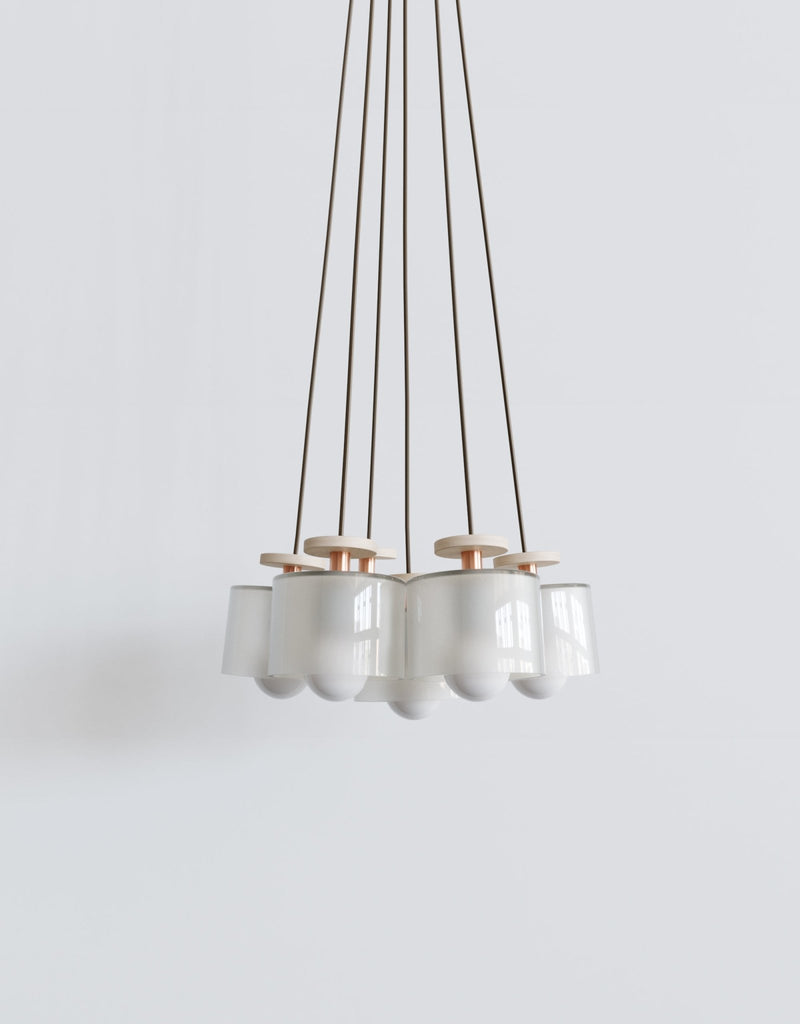 Spun Cluster − 7 pc - Ladies & Gentlemen Lighting - Brushed Brass - HORNE