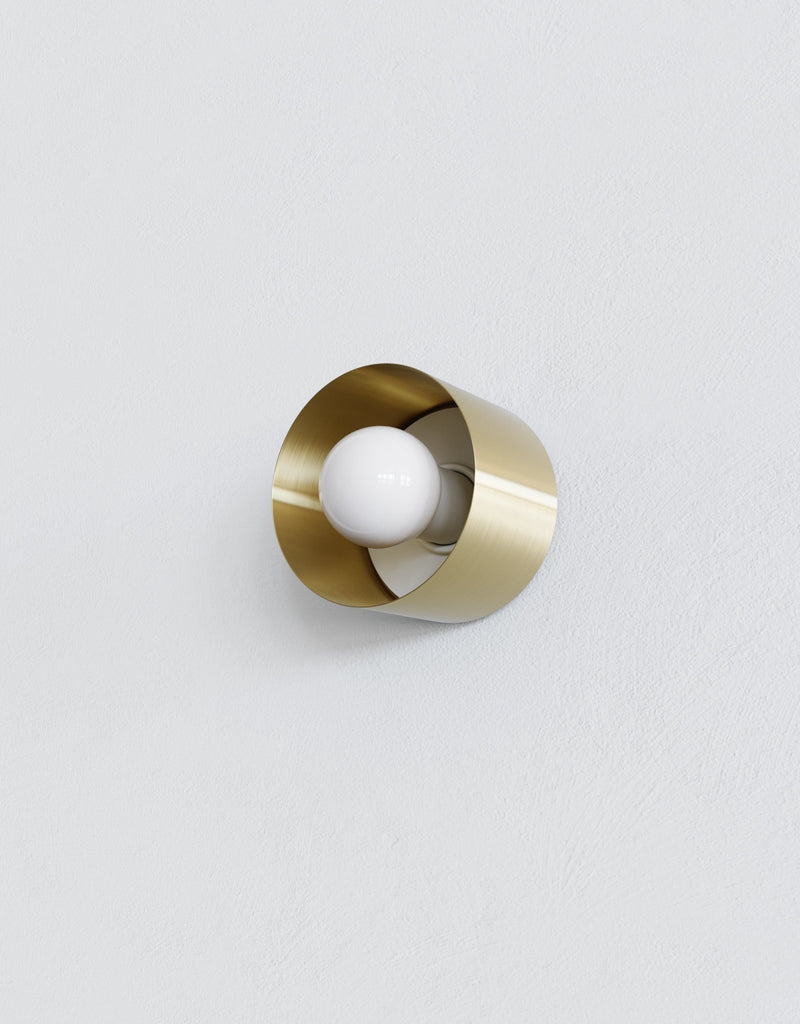 Spun Sconce - Ladies & Gentlemen Lighting - Brushed Brass - HORNE