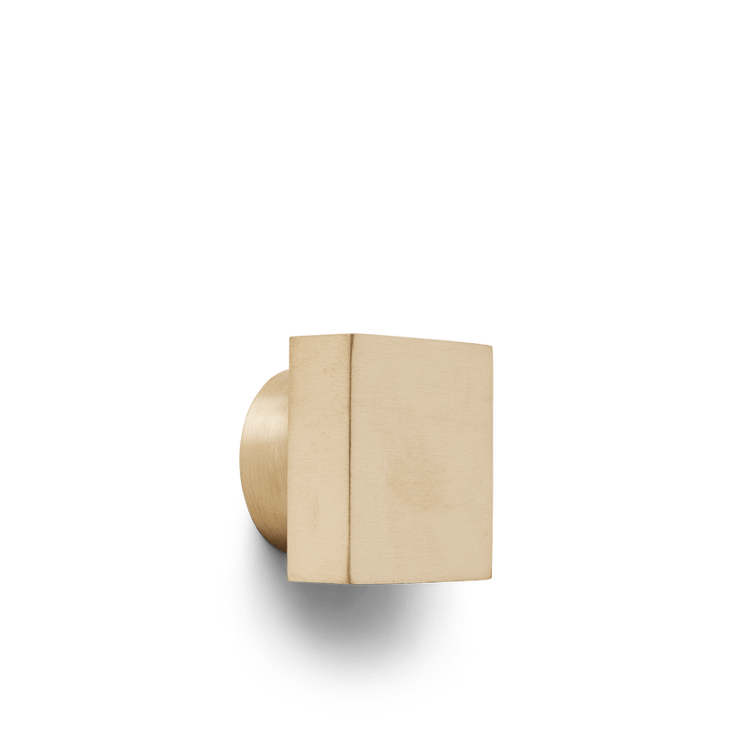 Square Hook - Ferm Living - Hangers & Hooks - Small - Brass - HORNE