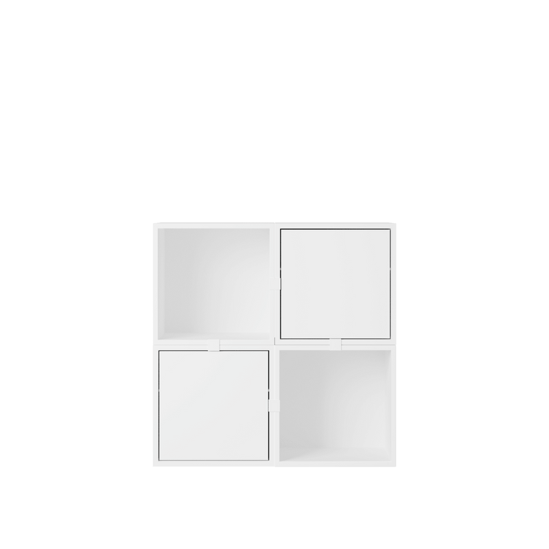 Stacked Storage System - Hallway Storage - Con 4 - Muuto Shelving - Brown Green - HORNE