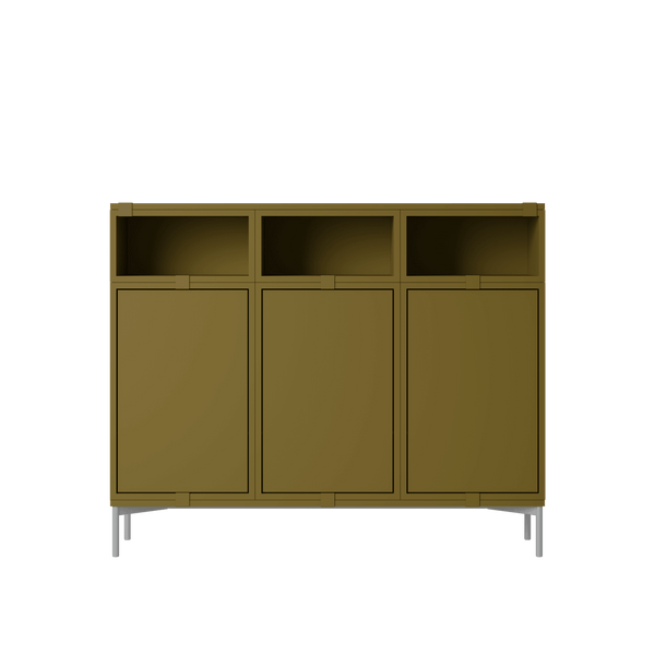 Stacked Storage System - Sideboard - Con 3 - Muuto Sideboards + Cabinets - Brown Green - HORNE