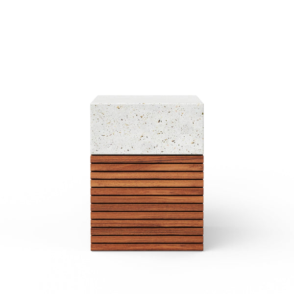 Stecca Alto Stool - Urbia Stools + Benches + Ottomans - Ivory Terrazzo - HORNE