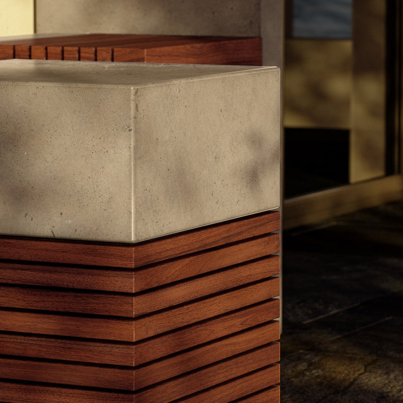 Stecca Alto Stool - Urbia Stools + Benches + Ottomans - Dark Grey Natural - HORNE