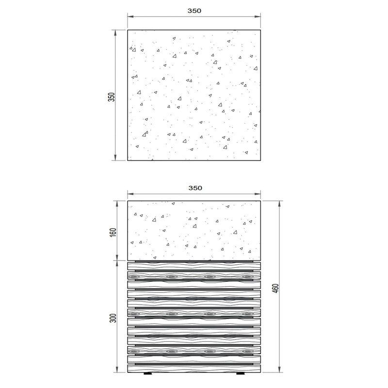 Stecca Alto Stool - Urbia Stools + Benches + Ottomans - Dark Grey Natural - HORNE