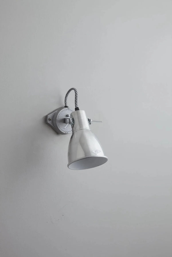 Stirrup 1 Single Wall Light - Original BTC Wall Sconces - Natural Aluminium - HORNE