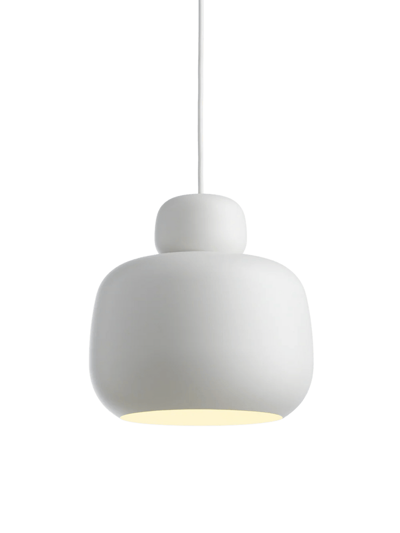 Stone Pendant - Small/Large - Woud Pendants - Small - Mustard yellow - HORNE