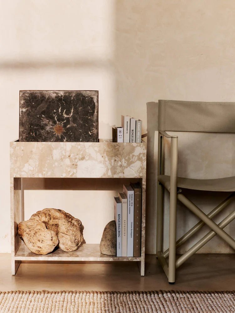Stone Plant Box with Shelf - Ferm Living Accent Tables - HORNE