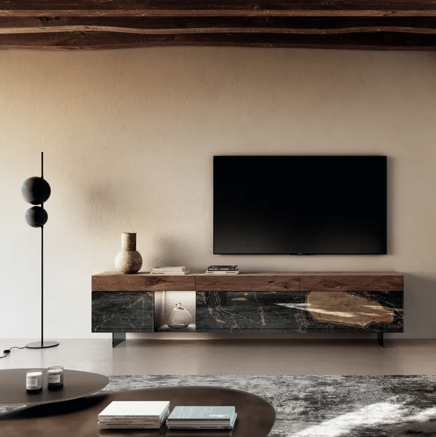 Superluna Floor Lamp - Oluce - Floor Lamps - Black - HORNE