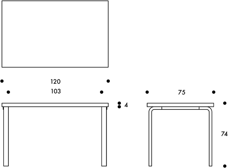 Table 81B by Alvar Aalto - Artek Tables + Desks - Wild Birch - HORNE