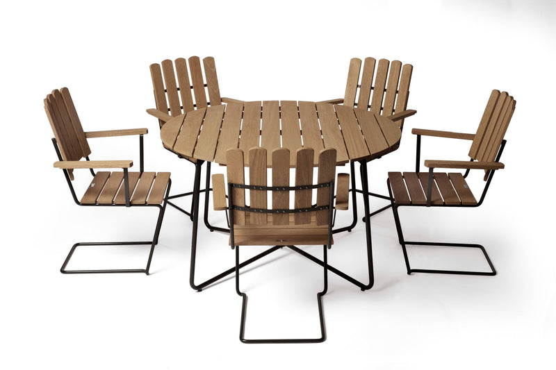 Table 9A 120 - Grythyttan Stålmöbler - Tables - Untreated Teak - HORNE