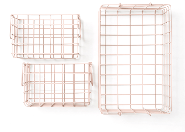The Baskets - Mustard Made US Storage + Organization - Blush - HORNE