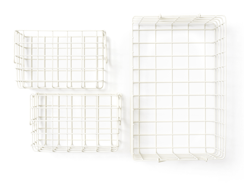 The Baskets - Mustard Made US Storage + Organization - Chalk - HORNE