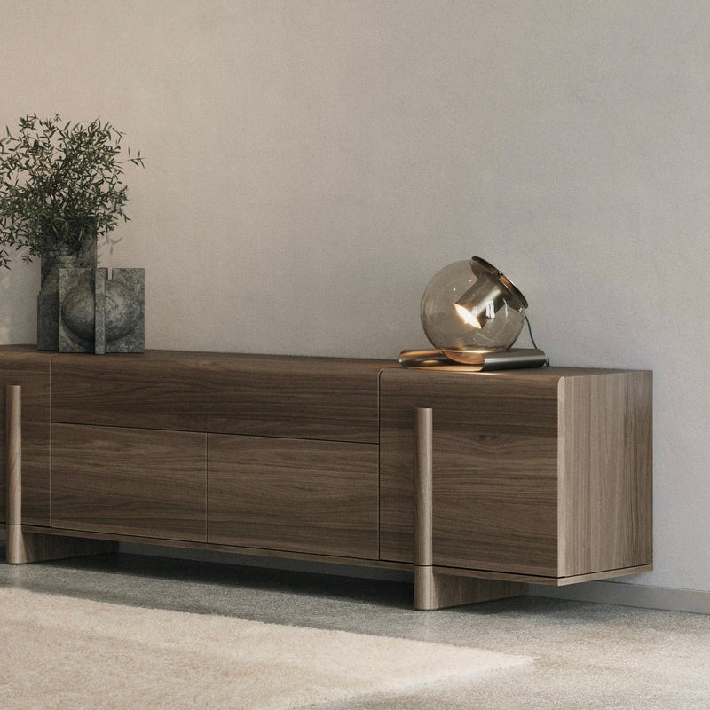 The Globe Table Lamp - Oluce - Table + Task - Nickel - HORNE