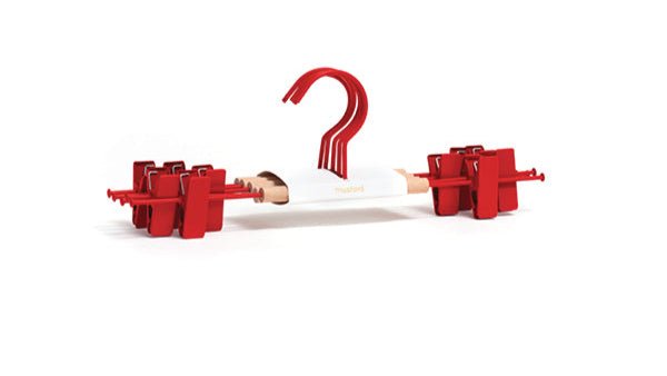 The Hangers - Mustard Made US Storage + Organization - Adult Top Hanger - Chalk - HORNE