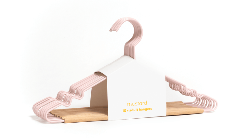 The Hangers - Mustard Made US Storage + Organization - Adult Top Hanger - Chalk - HORNE