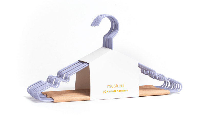 The Hangers - Mustard Made US Storage + Organization - Adult Top Hanger - Chalk - HORNE