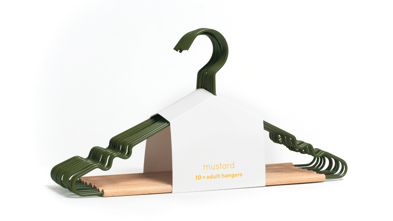 The Hangers - Mustard Made US Storage + Organization - Adult Top Hanger - Chalk - HORNE