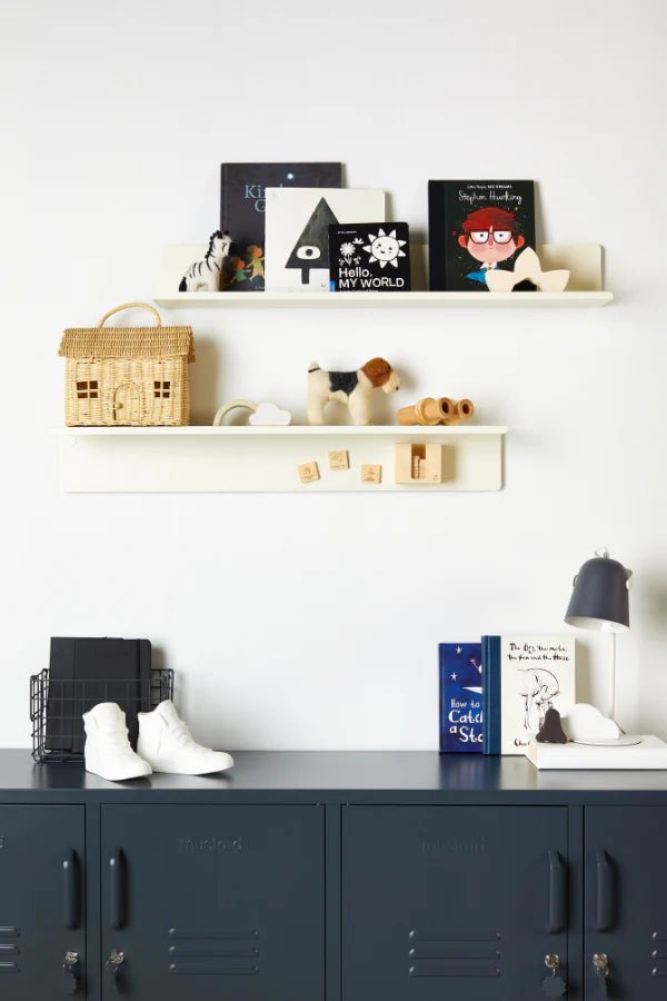 The Ledge Shelf - Mustard Made US Storage + Organization - Chalk - Small - HORNE