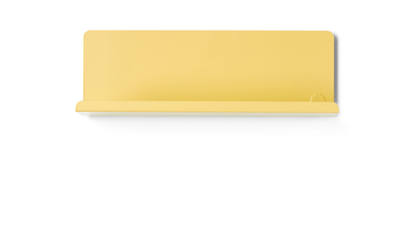 The Ledge Shelf - Mustard Made US Storage + Organization - Chalk - Small - HORNE