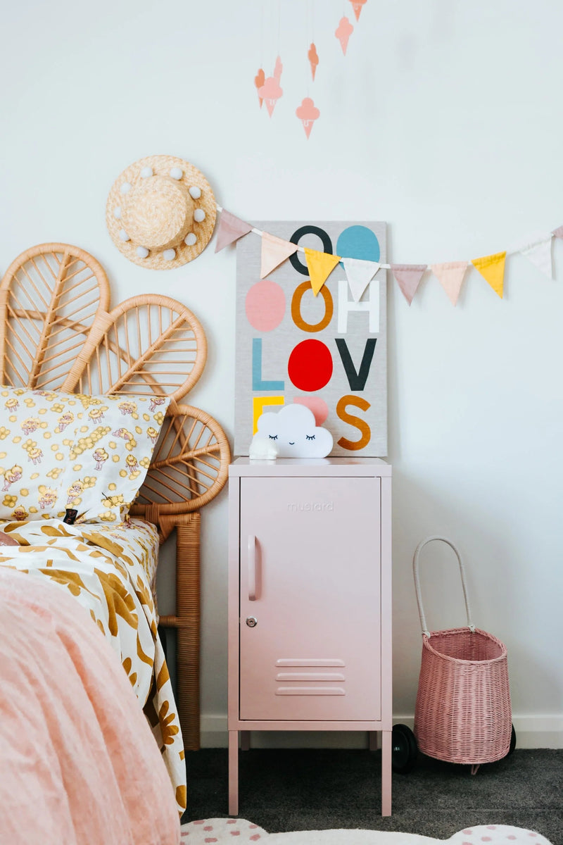 The Shorty Locker - Mustard Made US Storage + Organization - Berry - Right - HORNE