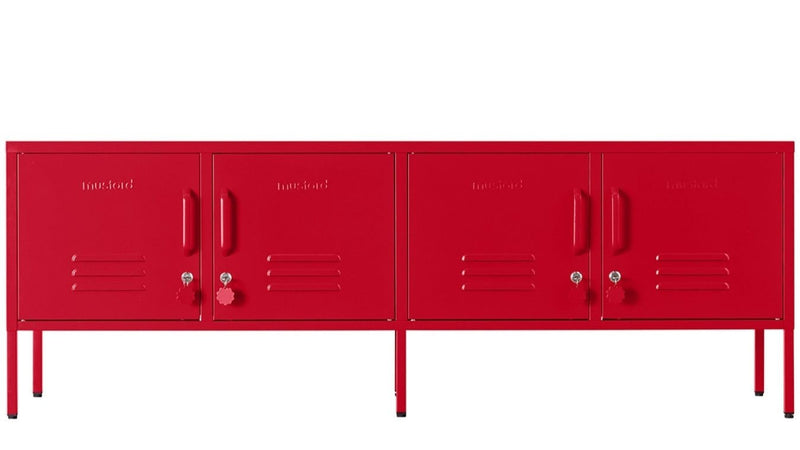 The Standard Low Cabinet - Mustard Made US Storage + Organization - Chalk - HORNE