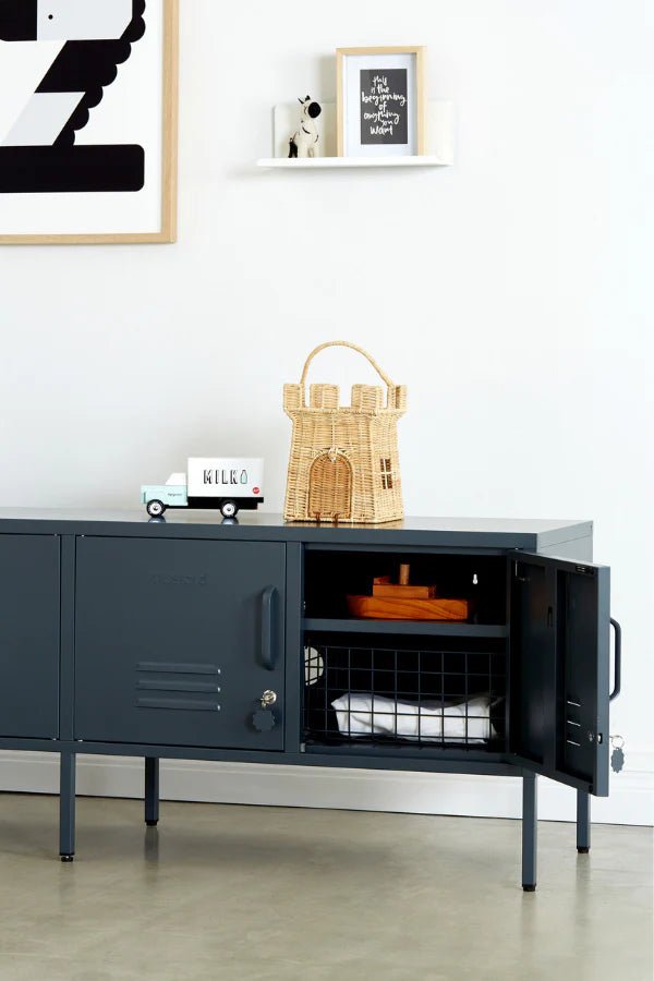 The Standard Low Cabinet - Mustard Made US Storage + Organization - Chalk - HORNE