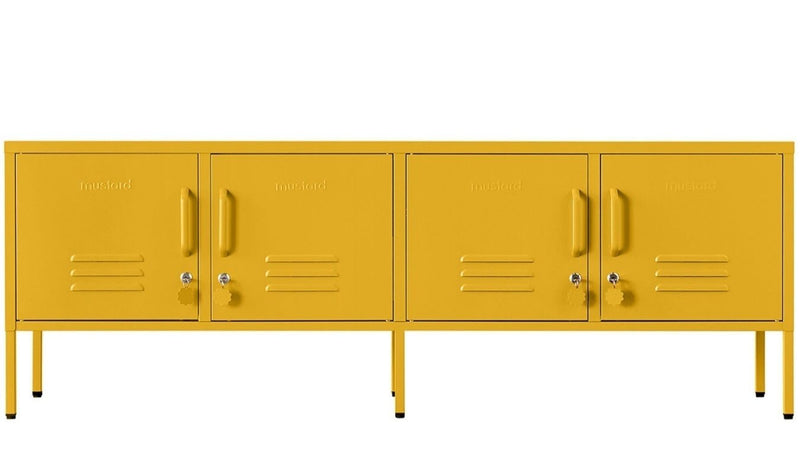 The Standard Low Cabinet - Mustard Made US Storage + Organization - Chalk - HORNE