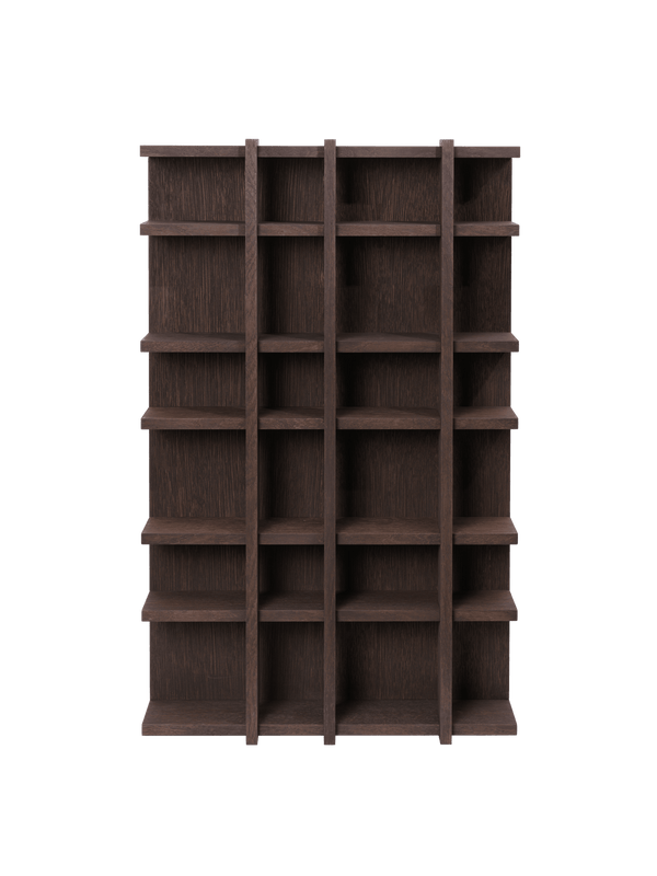 Tilem Shelf - 4x6 - Ferm Living Shelving - Dark Stained Oak - HORNE