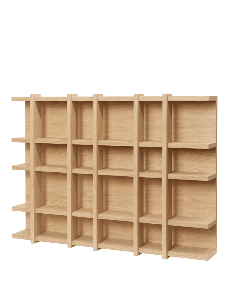 Tilem Shelf - 6x4 - Ferm Living Shelving - Dark Stained Oak - HORNE