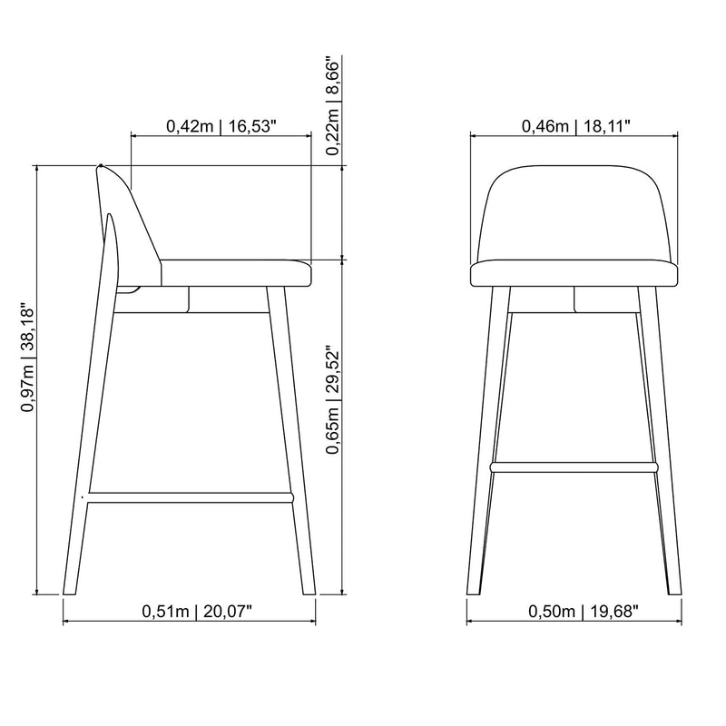Tonia Bar Stool - Urbia Chairs - HORNE