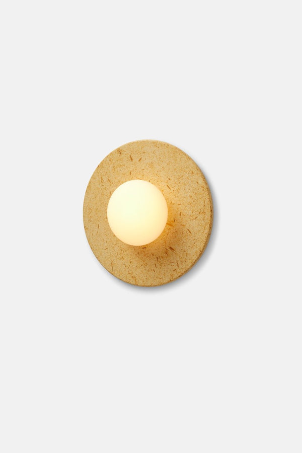 Topo Flush Mount - RBW Lighting - Medium 12" - Straw - 2700K (warm white) - HORNE