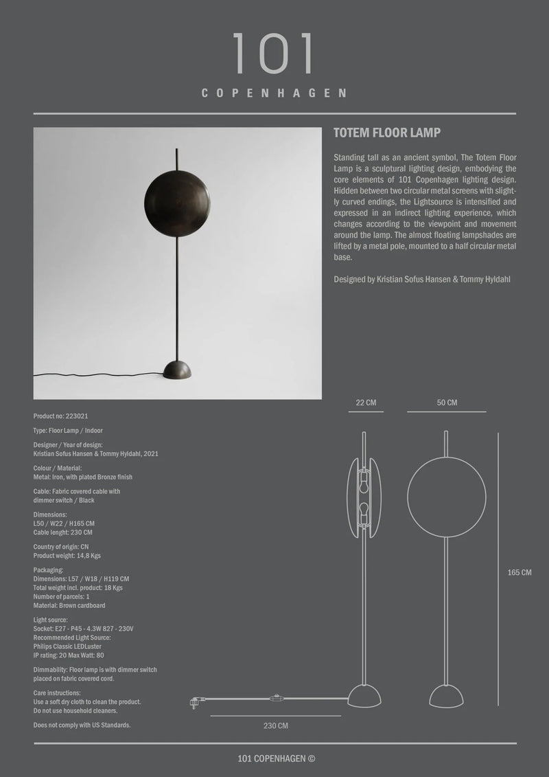 Totem Floor Lamp - 101 Copenhagen Lighting - HORNE