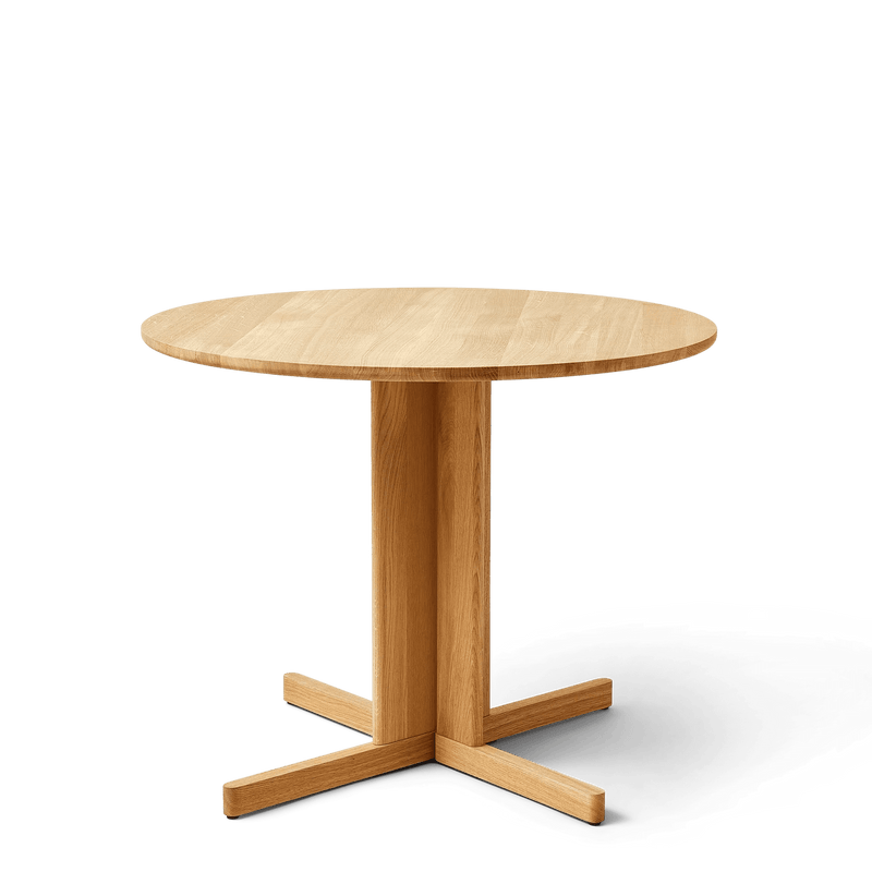 Trefoil Round Table - Form + Refine Tables + Desks - Oak - HORNE