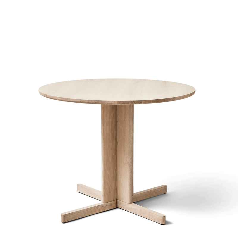Trefoil Round Table - Form + Refine Tables + Desks - Oak - HORNE