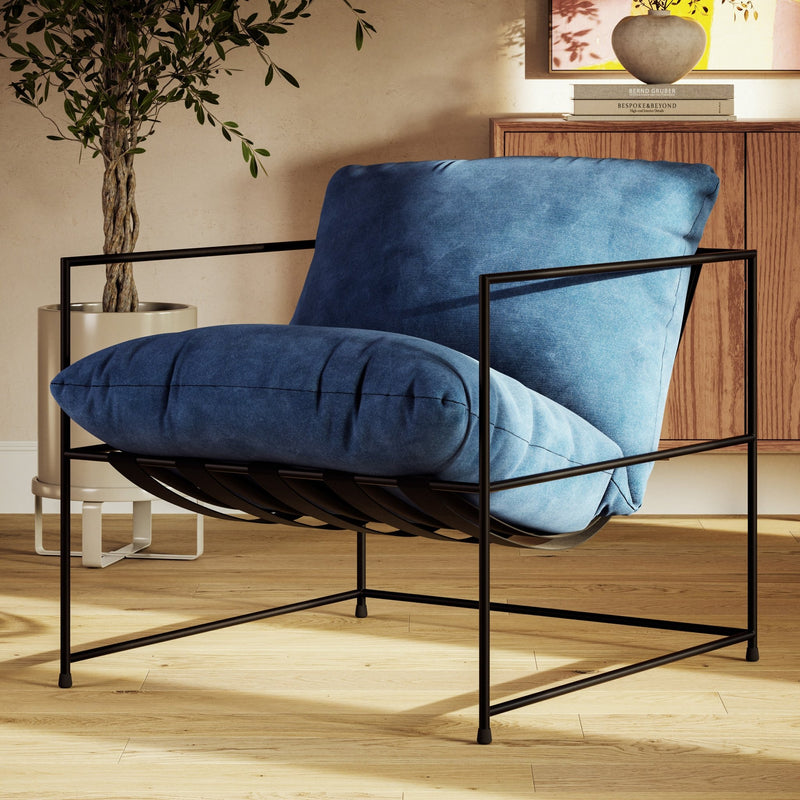 Trent Accent Chair - Urbia Chairs - Washed Forest - HORNE