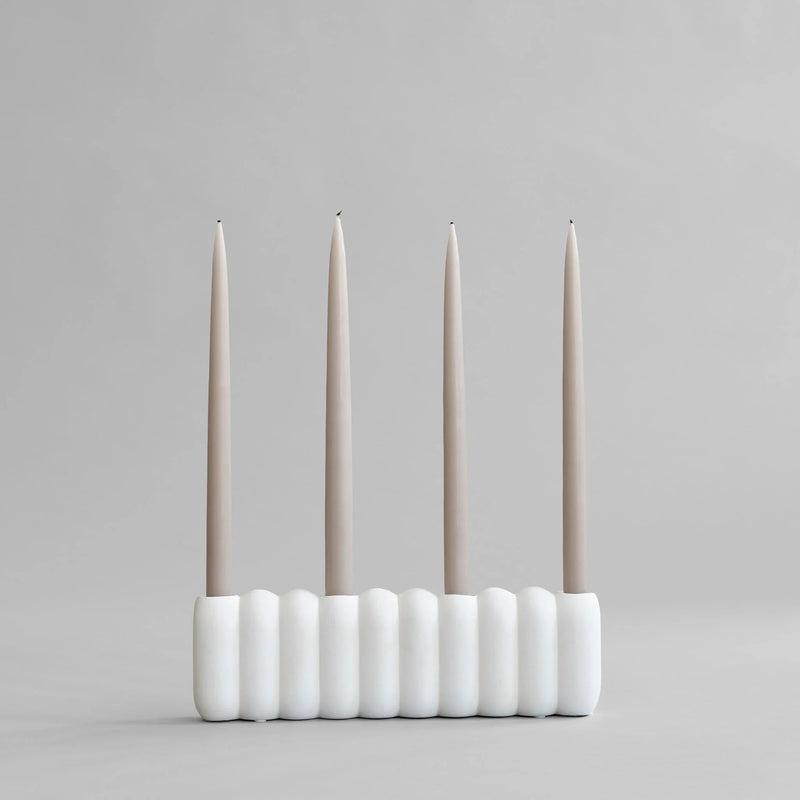 Tube Candle Holder - 101 Copenhagen Candle Holders - Big - Bone White - HORNE