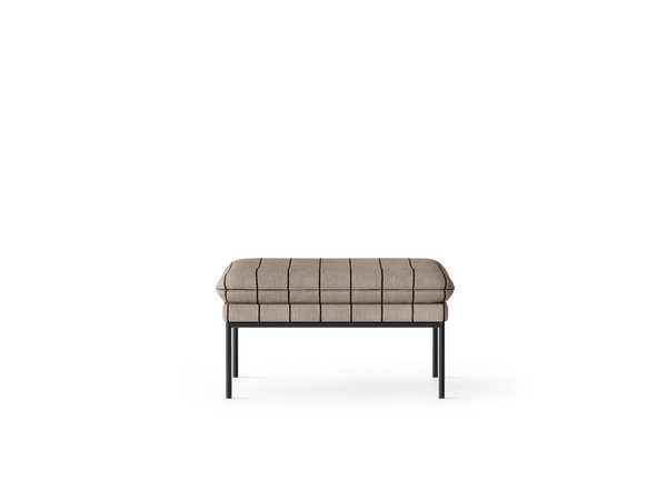 Turn Pouf - Ferm Living Stools + Benches + Ottomans - Pasadena - Sand/Black - HORNE