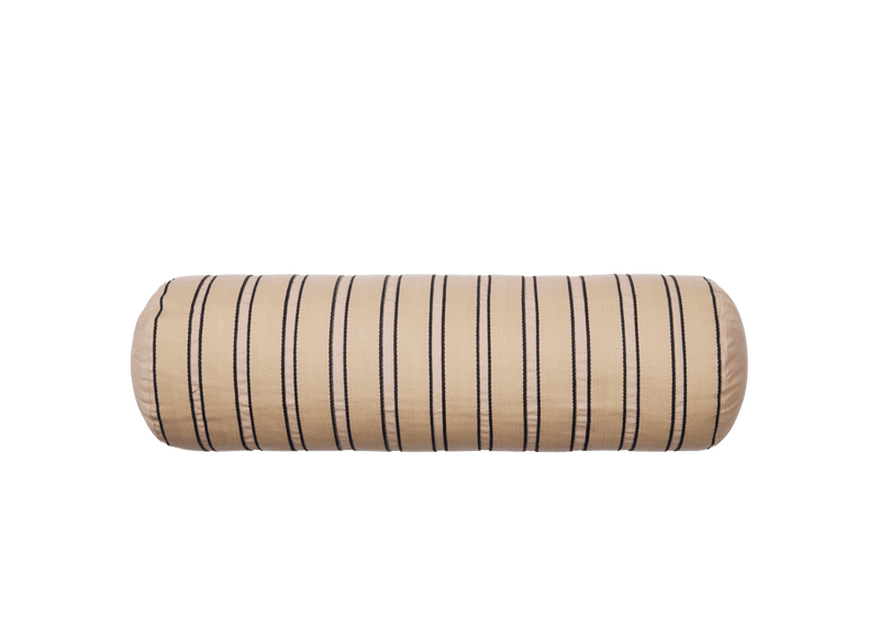 Twill Bolster Cushion - Ferm Living Chair & Sofa Cushions - Cashmere/Black - HORNE