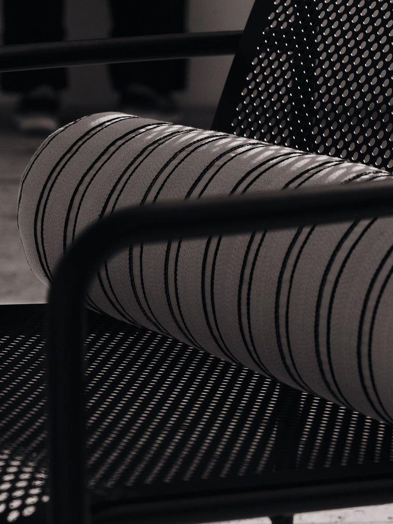 Twill Bolster Cushion - Ferm Living Chair & Sofa Cushions - Cashmere/Black - HORNE