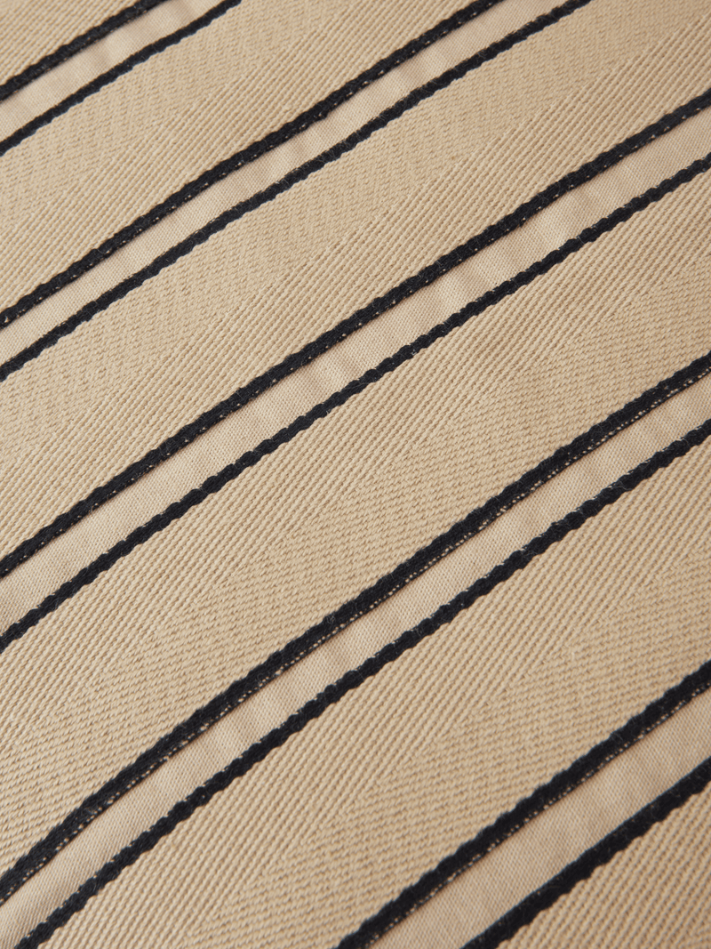 Twill Cushion - Ferm Living Bedding + Pillows - Cashmere/Black - HORNE