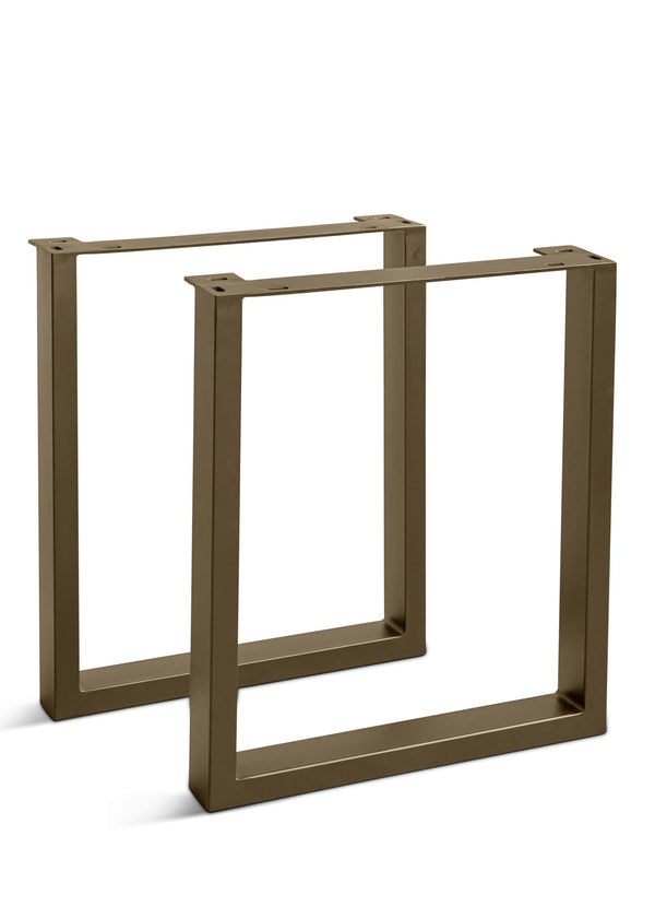 U Dining Table Base - Set of 2 - Urbia Table + Task - Antique Brass - HORNE