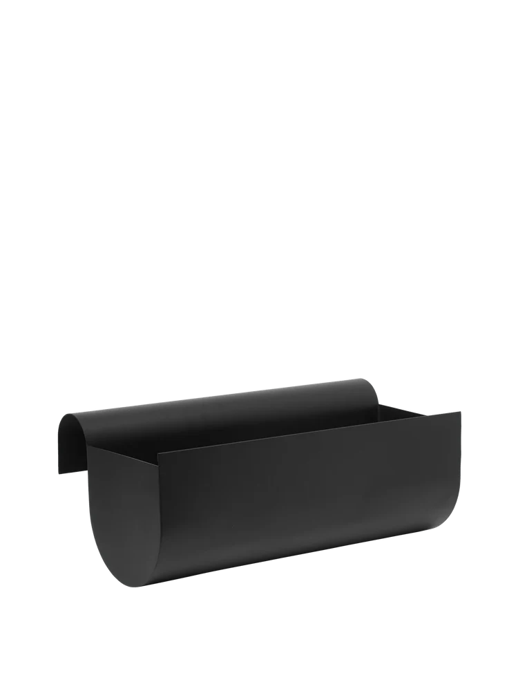 Uma Balcony Box - Ferm Living Pots & Planters - Black - Small - HORNE