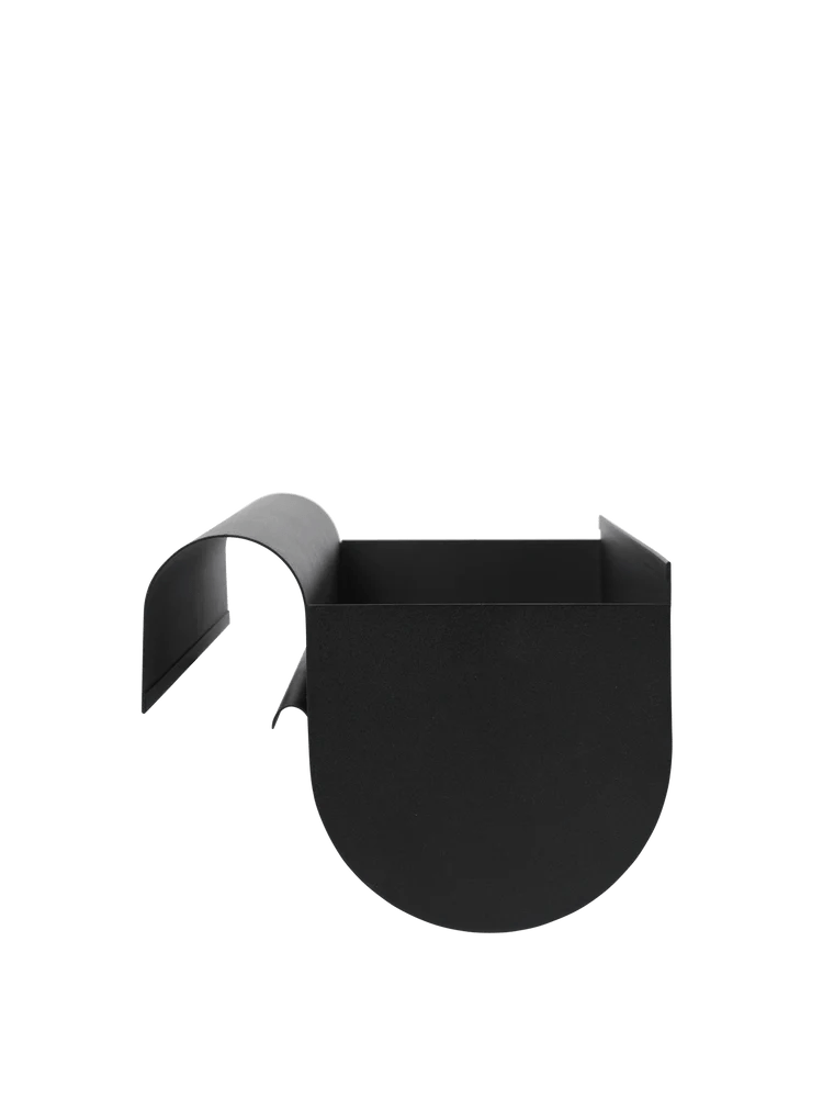 Uma Balcony Box - Ferm Living Pots & Planters - Black - Small - HORNE