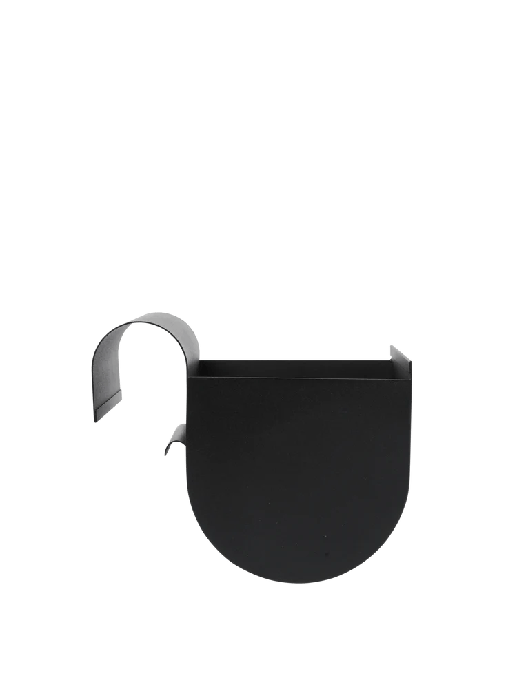 Uma Balcony Box - Ferm Living Pots & Planters - Black - Small - HORNE