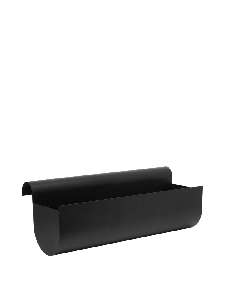 Uma Balcony Box - Ferm Living Pots & Planters - Black - Small - HORNE